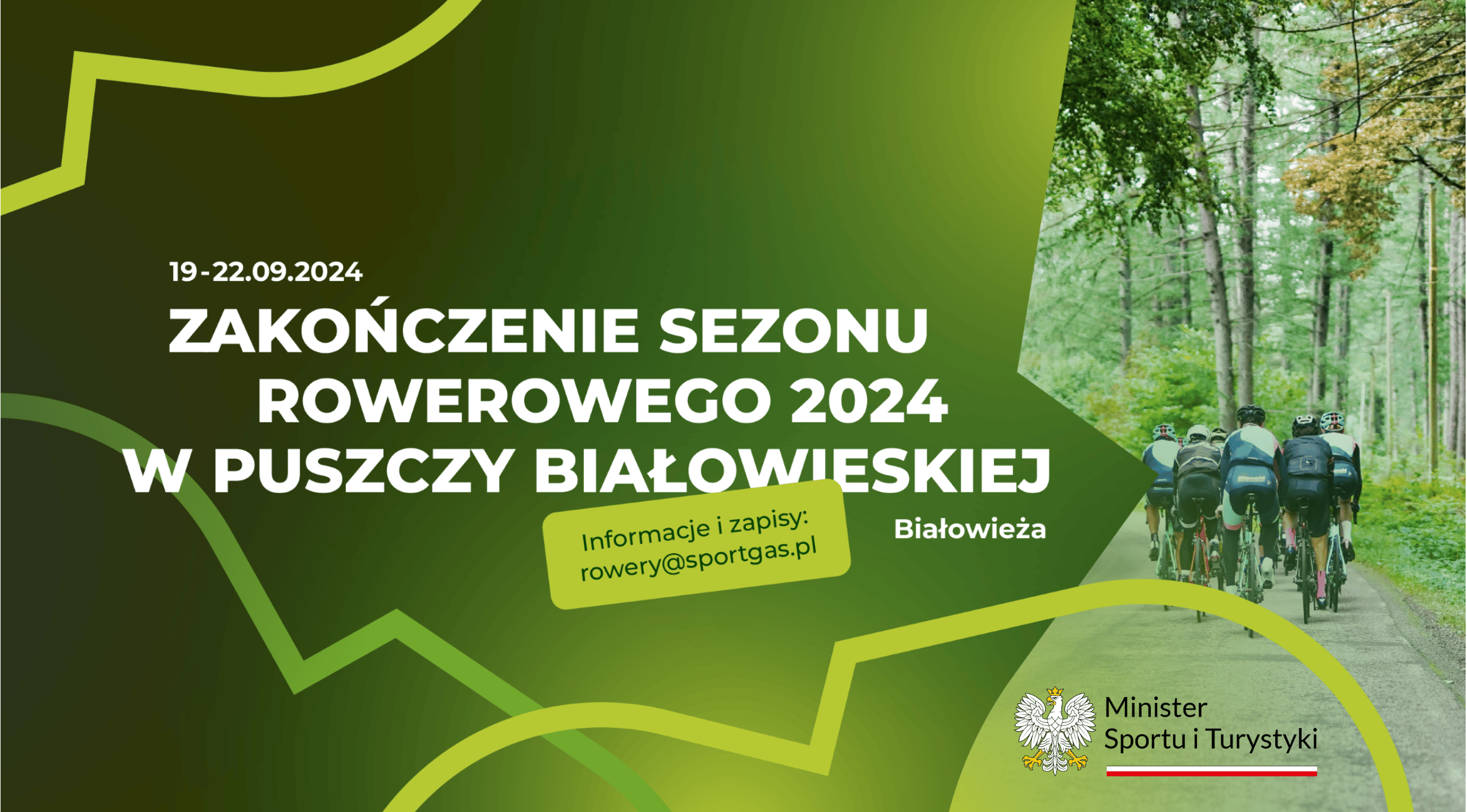 Sportgas zaprasza na zakończenie sezonu rowerowego 2024 do Puszczy Białowieskiej